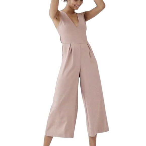 Babaton Aritzia Marcus Sleeveless Jumpsuit Romper Light Pink Sz 2 - Picture 1 of 12
